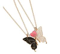 NUEAYMS 1 paio collane con ciondolo a farfalla che illuminano buio con dettaglio chiusura magnetica a cuore per la collana con ciondolo a farfalla regalo migliore