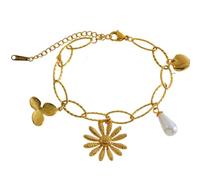 NUEAYMS Bracciale alla Unico con Ciondolo a Forma e Cuore Bracciale Elegante per Stili Versatili, Perfetto per Ogni Occasione Bracciale dal Design Unico