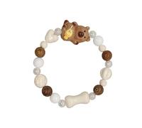 NUEAYMS Bracciale con Perline in Ceramica con Orso La più recente Dichiarazione per Studenti, Gioielli per Adulti, Regalo per Coppie, Gioielli con orsi abbinati