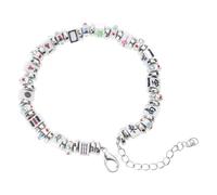 NUEAYMS Bracciale unico smaltato fatto a mano che mostra i simboli del Mahjong per un look alla Bracciale geometrico presente cinese regolabile