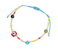 NUEAYMS Braccialetti per occhi diabolici con robusto cordone intrecciato Design vintage Accessori protettivi unisex per gioielli Set braccialetti per occhi diabolici
