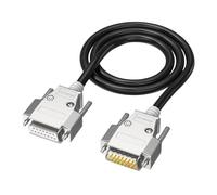 NUEAYMS Cavo di collegamento DB15 con vite a testa zigrinata laterale | Copertura esterna del cavo in PVC, formato connettore a due file a 15 pin, collegamento diretto tra porta parallela