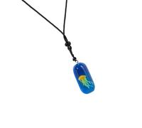 NUEAYMS Collana alla moda con meduse che si illumina di notte, realizzata con materiali in resina robusta, decorazione alla moda per mistero collana oceanica alla moda, Misura unica, come descritto