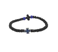 NUEAYMS Crocifisso religioso con corda intrecciata regolabile realizzata a mano per comfort quotidiano, simbolo della fede, gioielli con catena da polso regolabile