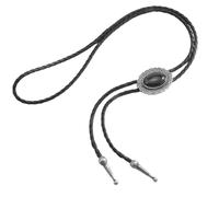 NUEAYMS Elegant Leather String Necklace Adjustable Lariat Tie Design Gold Clasp Formal Outfit Enhancer For Men Women Long Chain Necklace For Women Men