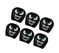 NUEAYMS Fanciful Copripoggiatesta per Auto Evil Eyes Protezioni morbide in Poliestere Installazione Facile Generale per Lunghi Viaggi in Famiglia Copri poggiatesta per Auto Evil Eyes