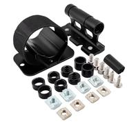 NUEAYMS Portabiciclette lunga durata Blocco montaggio a forcella Leghe alluminio Supporti a forcella per biciclette per rimorchio per camion per auto Ruota posteriore Stabilizzatori per