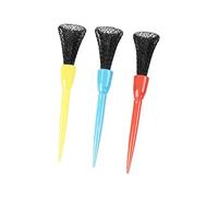 NUEAYMS Set di 3 tee da golf di alta qualità, altezza flessibile, base resistente al vento, morbida testa a rete per swing comfort per campi guida
