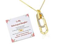 NUEAYMS Sofisticata collana interlock con lettera ornata con pietre scintillanti per donne alla moda in cerca di eleganza collana con lettera alla moda, Misura unica, come descritto, come descritto