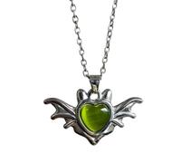 NUEAYMS Stili Collana con ciondolo a forma cuore con dei demoni con accessorio per collo gotico alla in per collana in lega gotica da donna e da uomo