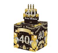 NUEAYMS Surprise Birthday Money Gift Box for Any Age with Sticker And Pull out Happy Birthday Card Special Cash Holder Creative Gift Packaging