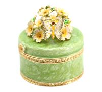 NUEAYMS Versatile piccolo portagioie contenitore elegante farfalla e fiore orecchini collane titolare custodia impermeabile gioielli contenitore