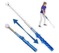 Nuelreva Aiuto di Allenamento a schiera Golf Retrattile, Ritmo Click Warm Up Golf Grip Grip Trainer con Comoda Presa, Forza e Allenamento del Tempo per la Chipping Che Colpisce l'allenatore