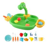 Nuelreva Gioca al lavandino con Acqua di Acqua Circolare Il lavandino del Bambino con i Giocattoli Electric Summer Kids per Lavare Il Gioco delle Verdure Finta Gioca Un Bambino