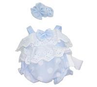Nuelreva Vestiti per Bambole da 12x4 Pollici 1 Set Fai -da -Te Simulazione di Vestiti Decorativi Carini Simulazione Inverno di Fissaggio Autunno Accessori per Dormire, Blu