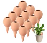 Nuenen 12 Coni di Argilla Irrigazione Sfera per Irrigazione per Piante Distributore d'Acqua d'Appartamento Scatole da Balcone Palline per Irrigazione Piante Aiuto per l'Irrigazione Automatico