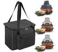 NUENSS-ROR Borsa da trasporto per friggitrice ad aria Ninja Crispi FN101, borsa da viaggio portatile per friggitrice ad aria Ninja, friggitrice ad aria impermeabile, con fodera in alluminio