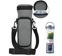 NUENSS-ROR Borsa portatile per frullatore portatile con coperchio per frullatore portatile Ninja BC151 Blast, custodia isolata da viaggio con tracolla regolabile e tasca per accessori, Grigio, 3.14 in