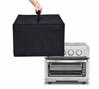 NUENSS-ROR Coperchio protettivo portatile per friggitrice ad aria, antipolvere, impermeabile, resistente ai graffi, per forno Cuisinart TOA-70 (nero)