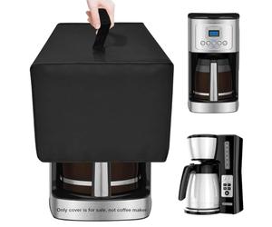 NUENSS-ROR Copertura antipolvere per macchina da caffè Cuisinart 14 tazze DCC-3200P1/BLACK+DECKER CM2046S, protezione antipolvere antimacchia impermeabile (nero)