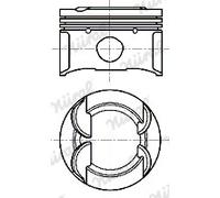 NÜRAL 87-444800-10 Pistone per CITROËN,DS,MINI,PEUGEOT