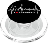 Nürnberg Skyline Battito del Cuore Germania Norimberga PopSockets PopGrip per MagSafe