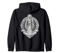 Nuestra Senora de la Santa Muerte Santa Morte Felpa con Cappuccio