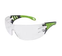 NUEVO 2024 - Gafas de seguridad transparentes con patillas verdes EVO