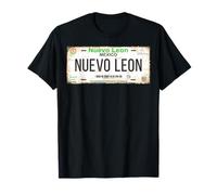 Nuevo León Monterrey Mexico License Plate Vacation Beach Maglietta