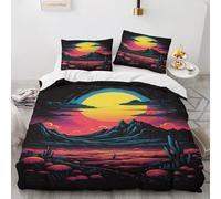 NUEYSP Set Copripiumino una Piazza e Mezza Luna piena Bambina Bambini Copripiumino 200x200 con Cerniera Caldo Morbido Anallergica Microfibra Copripiumini e 2 Federe 50x80 cm