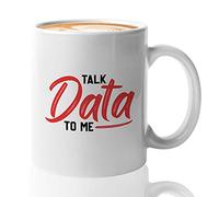 Nufar Data Scientist Tazza da caffè 325 ml bianco - Talk Data To Me 325 ml tazza da caffè novità ceramica tazza da tè