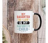 Nufar Tazza con scritta in inglese "My Daughter In Law is My Favorite Child, Padre in Law, tazza per la festa del papà, tazza divertente in law, tazza per bambini, regalo per suocero, de14bB05