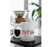 Nufar Tazza da caffè divertente per scuola di giurisprudenza, con Louis Litt, Harvey Specter, tazza da caffè divertente in ceramica, 325 ml, de16maA29