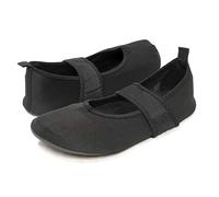 Nufoot Futsoles by Morbida da Donna Scarpe per Interni/Esterni, Pieghevole e Flessibile Calzature per Sport, Allenamento, Yoga o da Viaggio, Scarpe da Ballo, Donna, Black