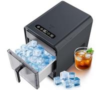 Nugget Ice Maker Countertop, 12 Pezzi/10 Minuti Compact Ice Machine con Auto -Pulizia, Perfetto per Il Bar di Casa, Controsoffitto da Cucina, Camper, Appartamenti, Campeggio, Casa di Casa gray