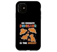 Nugget Il mio dinosauro preferito è l'amante del pollo Nugget Custodia per iPhone 11