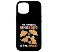 Nugget Il mio dinosauro preferito è l'amante del pollo Nugget Custodia per iPhone 15
