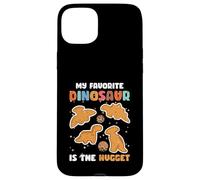 Nugget Il mio dinosauro preferito è l'amante del pollo Nugget Custodia per iPhone 15 Plus