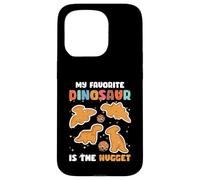 Nugget Il mio dinosauro preferito è l'amante del pollo Nugget Custodia per iPhone 15 Pro