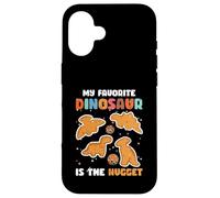 Nugget Il mio dinosauro preferito è l'amante del pollo Nugget Custodia per iPhone 16