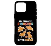 Nugget Il mio dinosauro preferito è l'amante del pollo Nugget Custodia per iPhone 16 Pro Max