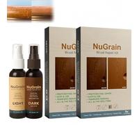 NuGrain Wood Repair Kit - Restores Wood Scratch, Old English Scratch Cover for Wood, Covers Nicks, Marks, Minor Defects, Easy-Fix Wood Furniture Repair (2)
