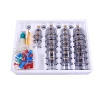 NUHBOIKO Set da 32 Tazze Kit per Massaggio a coppettazione Coppette per Massaggio Professionale Set per coppettazione sottovuoto per Terapia di Massaggio