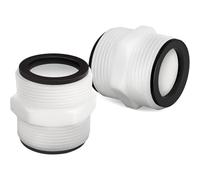 NUHFUFA 2 adattatori con guarnizione ad anello per tubo da piscina da 3,8 cm, accessori di ricambio compatibili con tubo per pompa per piscina Intex Coleman