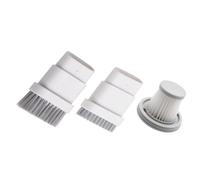 NUHFUFA 3 testine a setole lunghe + spazzola a setole corte + filtro compatibili con aspirapolvere portatile Xiao-mi Mijia