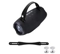 NUHFUFA Cinghia da polso in silicone per altoparlante Bluetooth wireless JBL Xtreme 4/3/2, cinghia portatile con viti in alluminio, antiscivolo e delicata sulla pelle (nero)