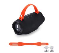NUHFUFA Cinturino da polso in silicone per altoparlante Bluetooth wireless JBL Xtreme 4/3/2, cinturino portatile con viti in alluminio, antiscivolo e delicato sulla pelle (arancione)