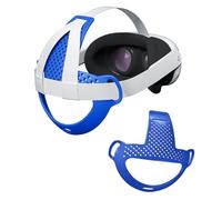 NUHFUFA Cuscinetto di supporto per la testa compatibile con Quest 3, tappetino confortevole per la testa dello schienale della cuffia VR per la cinghia Elite, leggero e anti-scivolo(Blu)