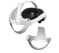 NUHFUFA Cuscinetto di supporto per la testa compatibile con Quest 3, tappetino confortevole per la testa dello schienale della cuffia VR per la cinghia Elite, leggero e anti-scivolo(Grigio)