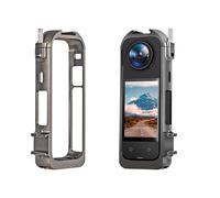 NUHFUFA Custodia con lunetta in metallo per X4, gabbia protettiva in lega di alluminio compatibile con action camera panoramica X4